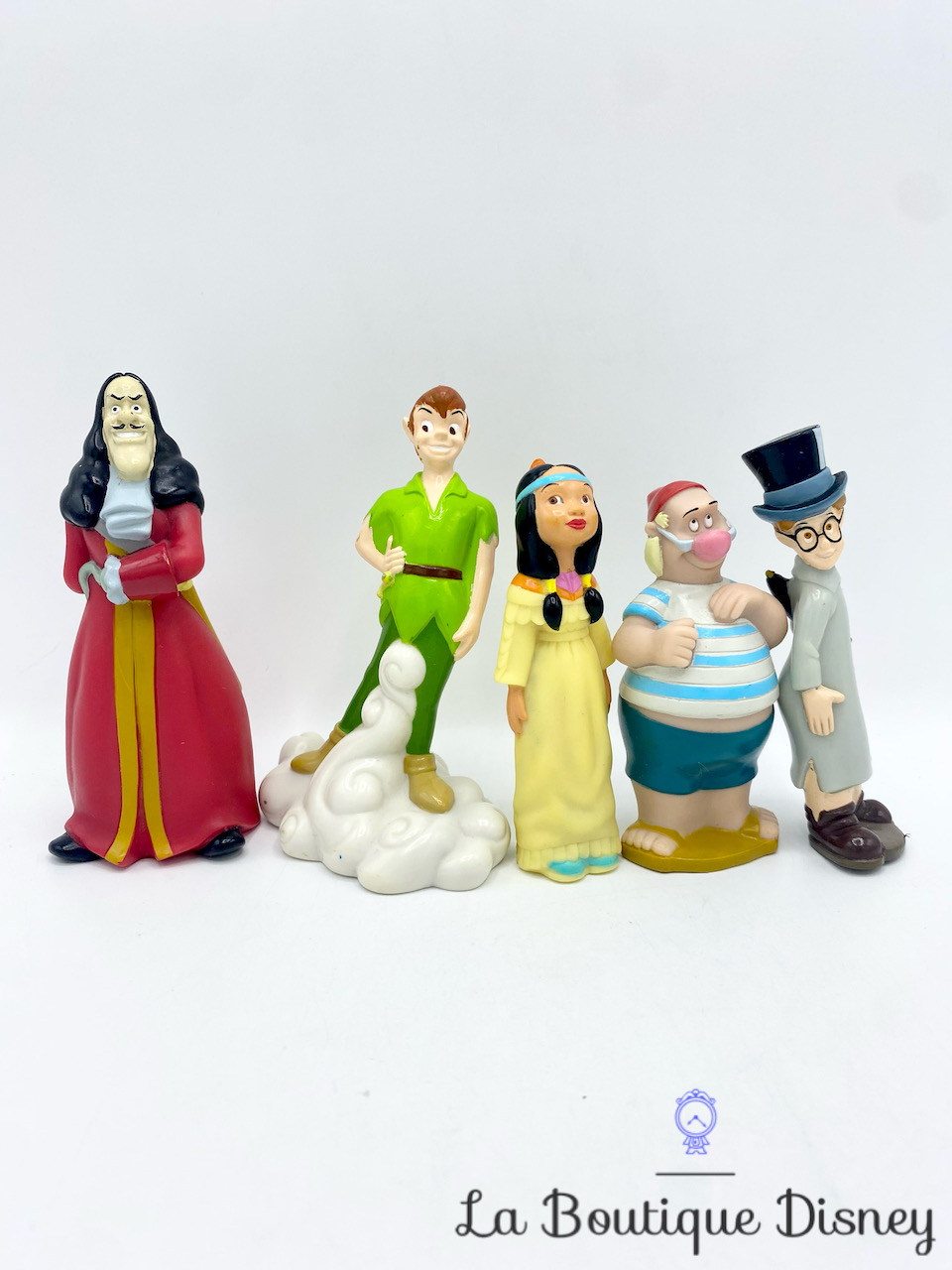 Figurines Peter Pan Disney vintage RARES Crochet Mouche Jean Lili la Tigresse 10 cm