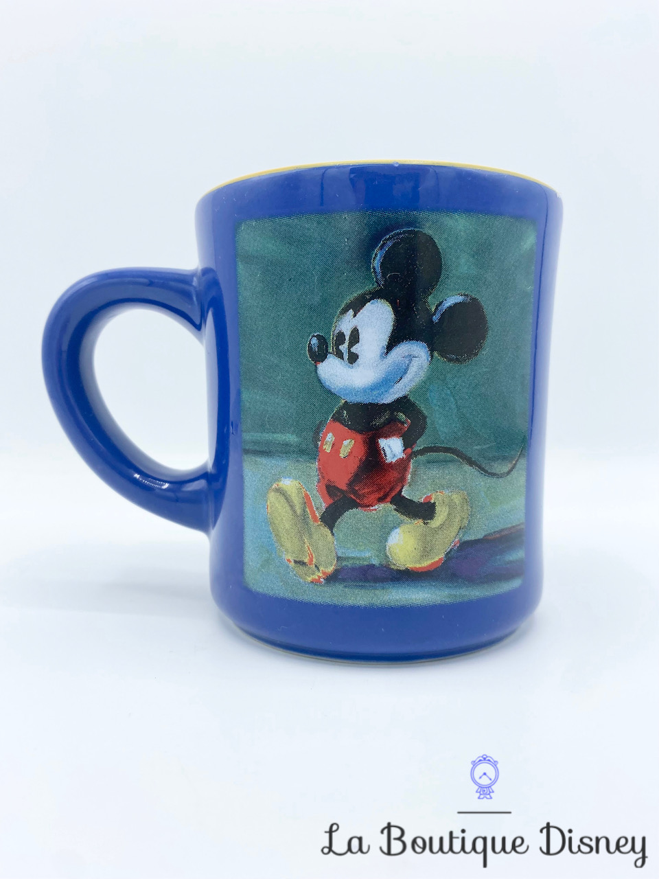 Tasse Mickey Mouse Disney Store mug bleu peinture dessin