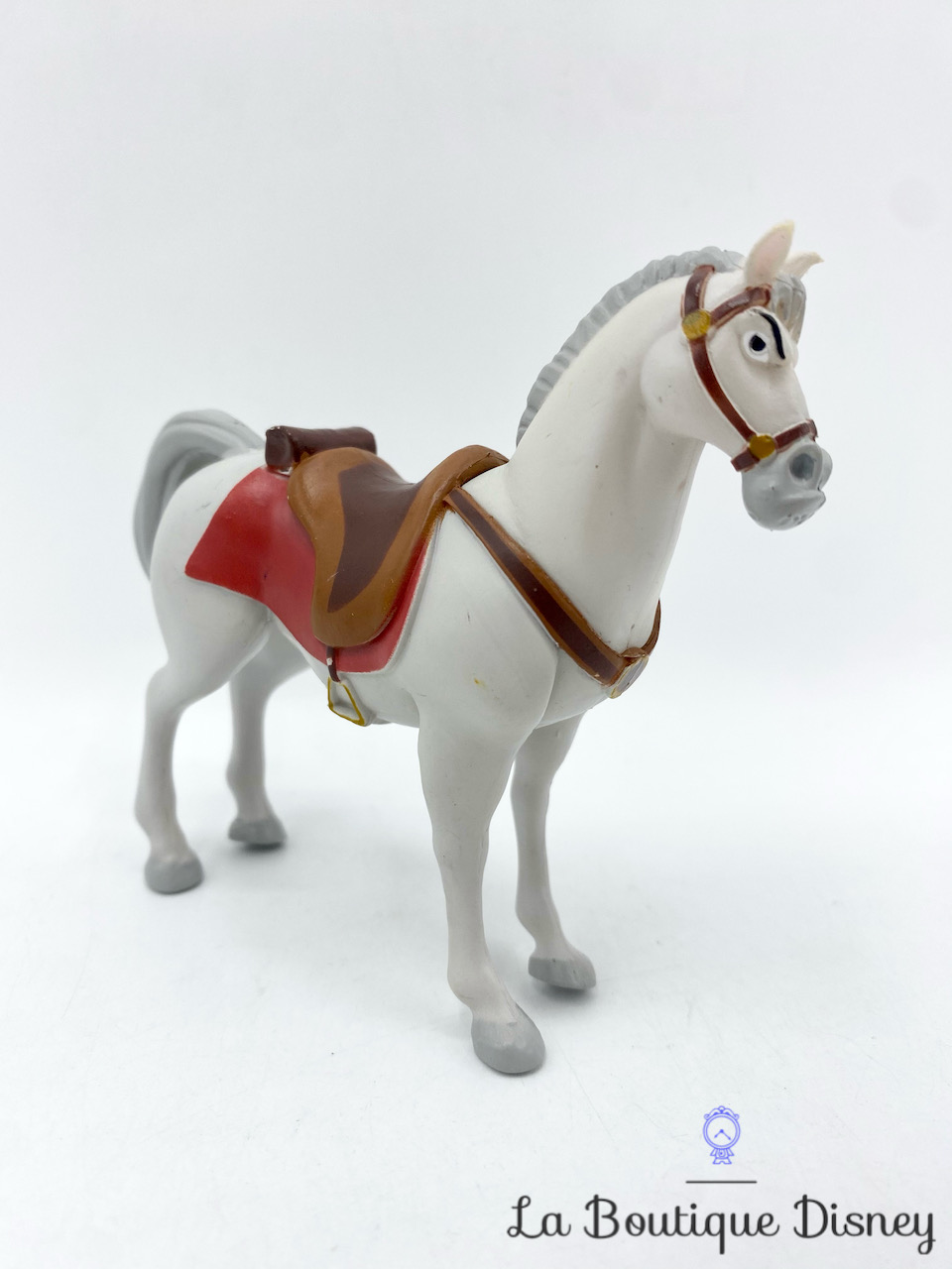 Figurine Maximus Cheval Raiponce Disney blanc marron 9 cm