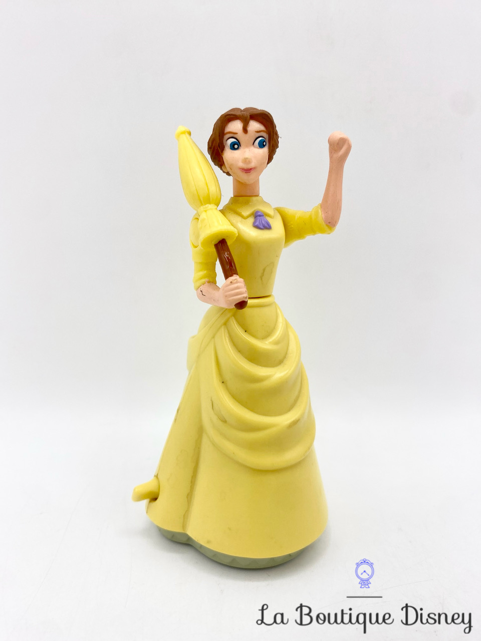 Figurine Jane Disney McDonald\'s 1999 Tarzan robe jaune parapluie 12 cm