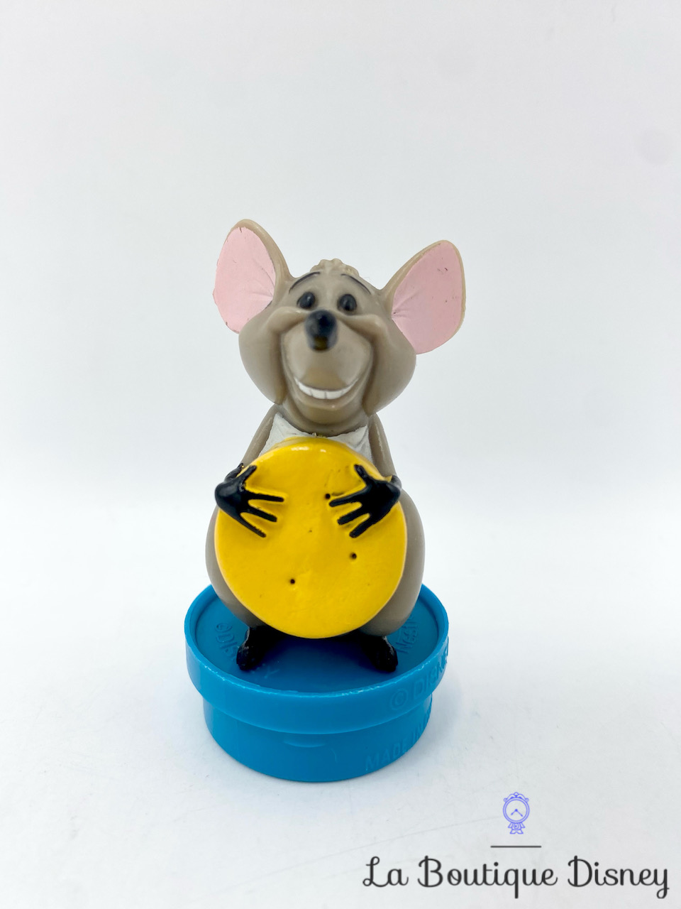 Figurine Roquefort Les Aristochats Disney Bouchon Smarties souris grise vintage 7 cm