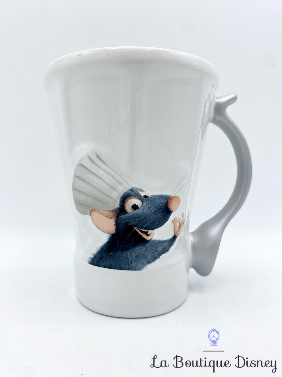 Tasse Rémy Ratatouille cuillère Disneyland Paris mug Disney rat cuisinier toque relief 3D