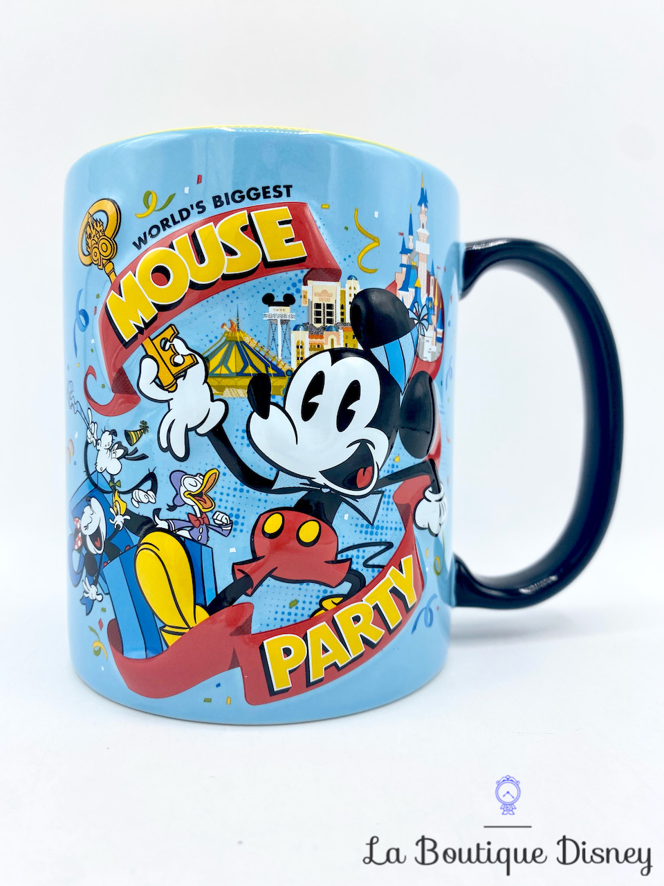 Tasse Mickey Mouse Party World\'s Biggest Disneyland Paris mug Disney bleu