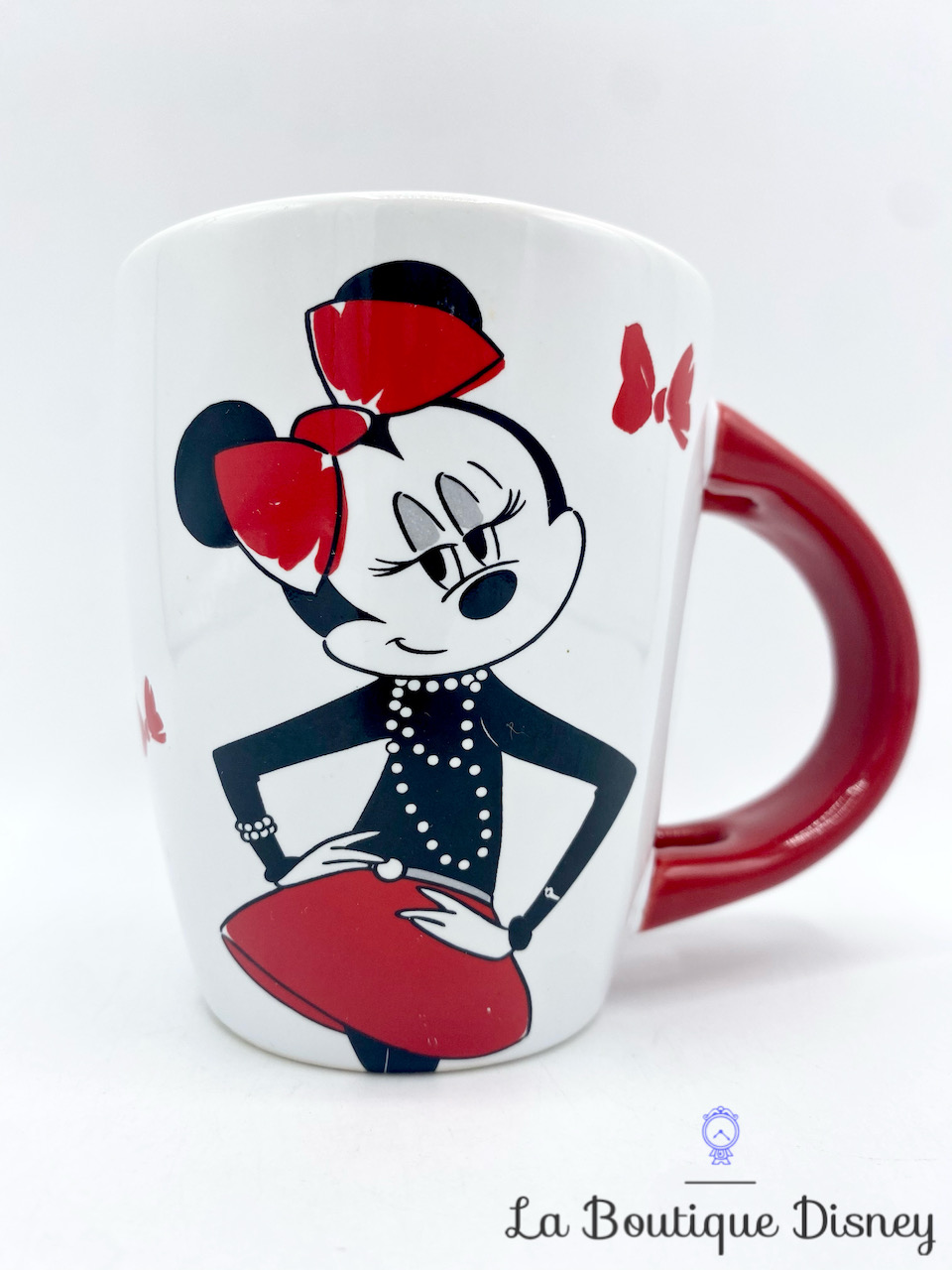 Tasse Minnie Parisienne Disneyland Paris mug Disney Tour Eiffel rouge blanc
