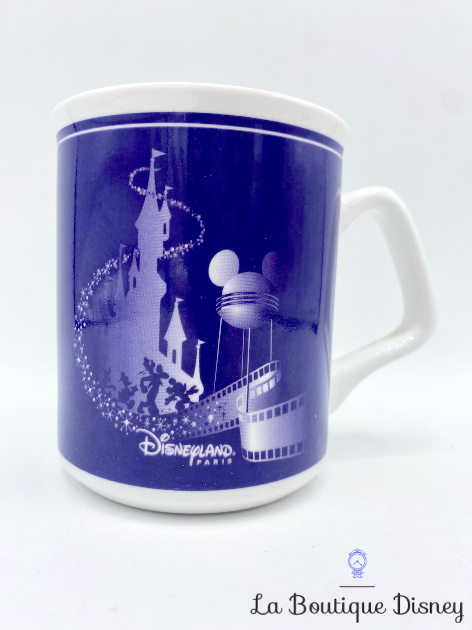 Tasse Walt Disney Studios Parc Disneyland Paris 2002 mug Disney château bleu violet