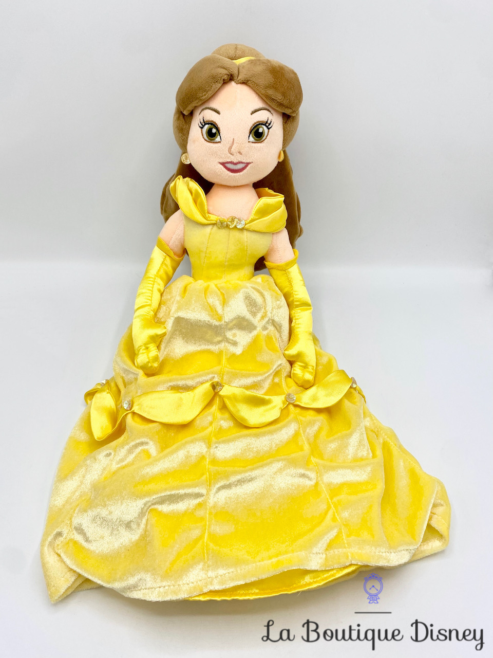 Poupée chiffon Belle La Belle et la Bête Disney Store peluche princesse robe jaune velours 53 cm