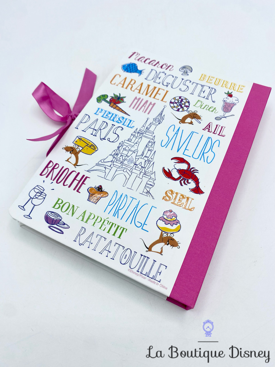 carnet-multi-listes-ratatouille-rémy-disneyland-paris-disney-blanc-rose-notes-cahier-recette-2