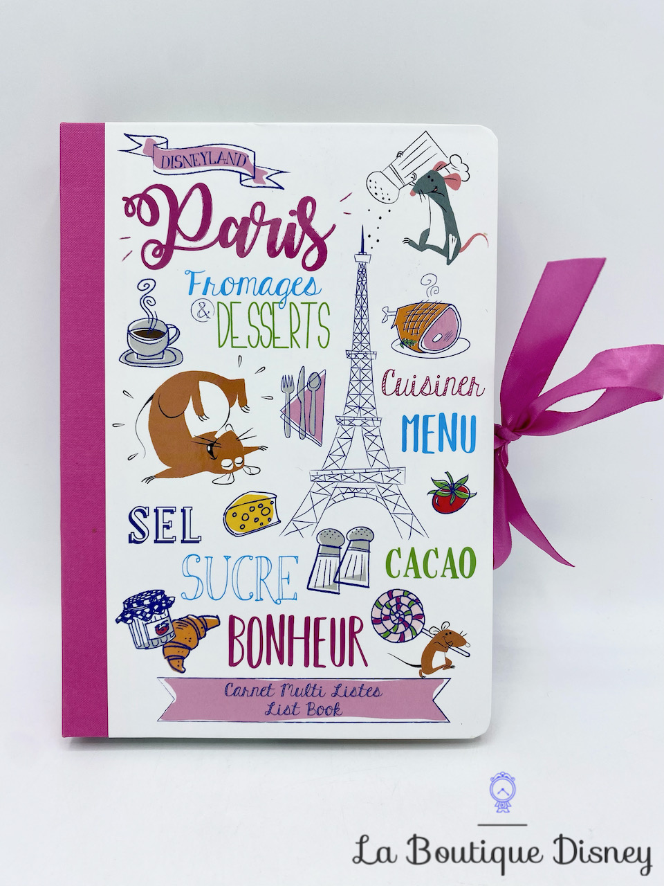Carnet Ratatouille Tour Eiffel Disneyland Paris Disney Multi listes post it cahier notes