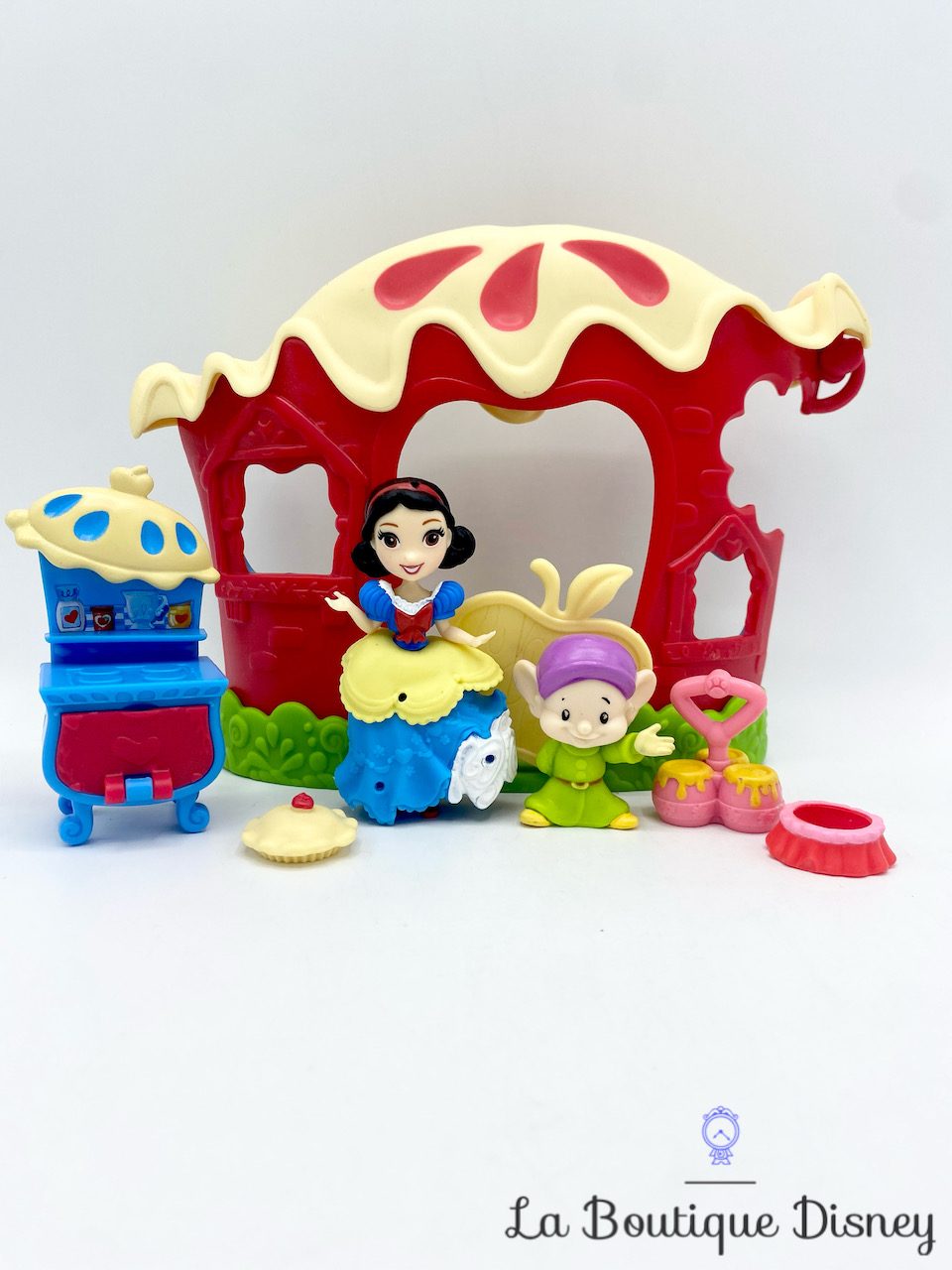 Figurine Little Kingdom Blanche Neige Happily Ever Apple Café Disney Princess Hasbro Simplet polly clip