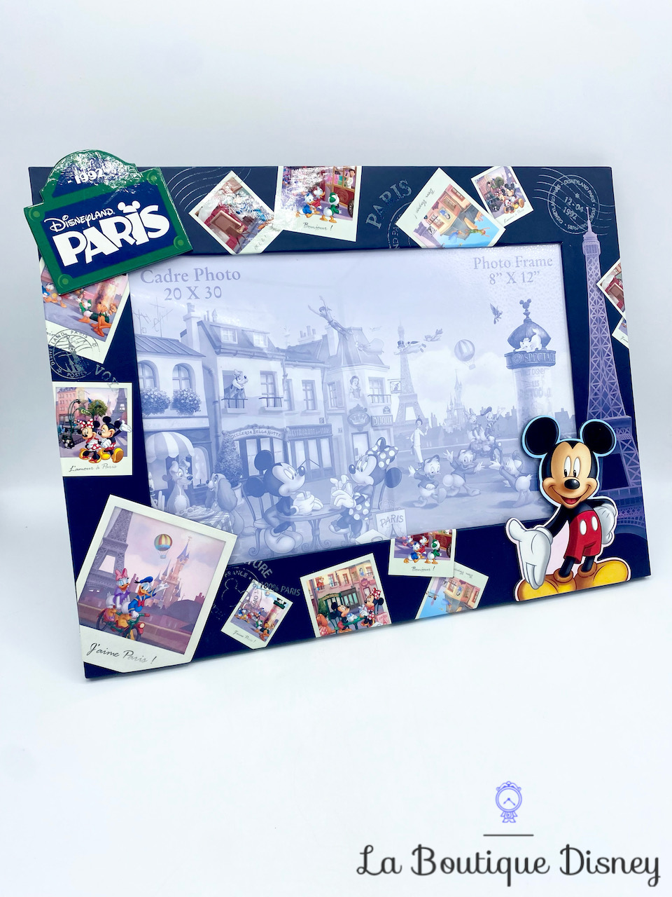 Cadre photo Mickey Mouse Tour Eiffel Ville Paris Disneyland Disney cartes postales GRAND FORMAT