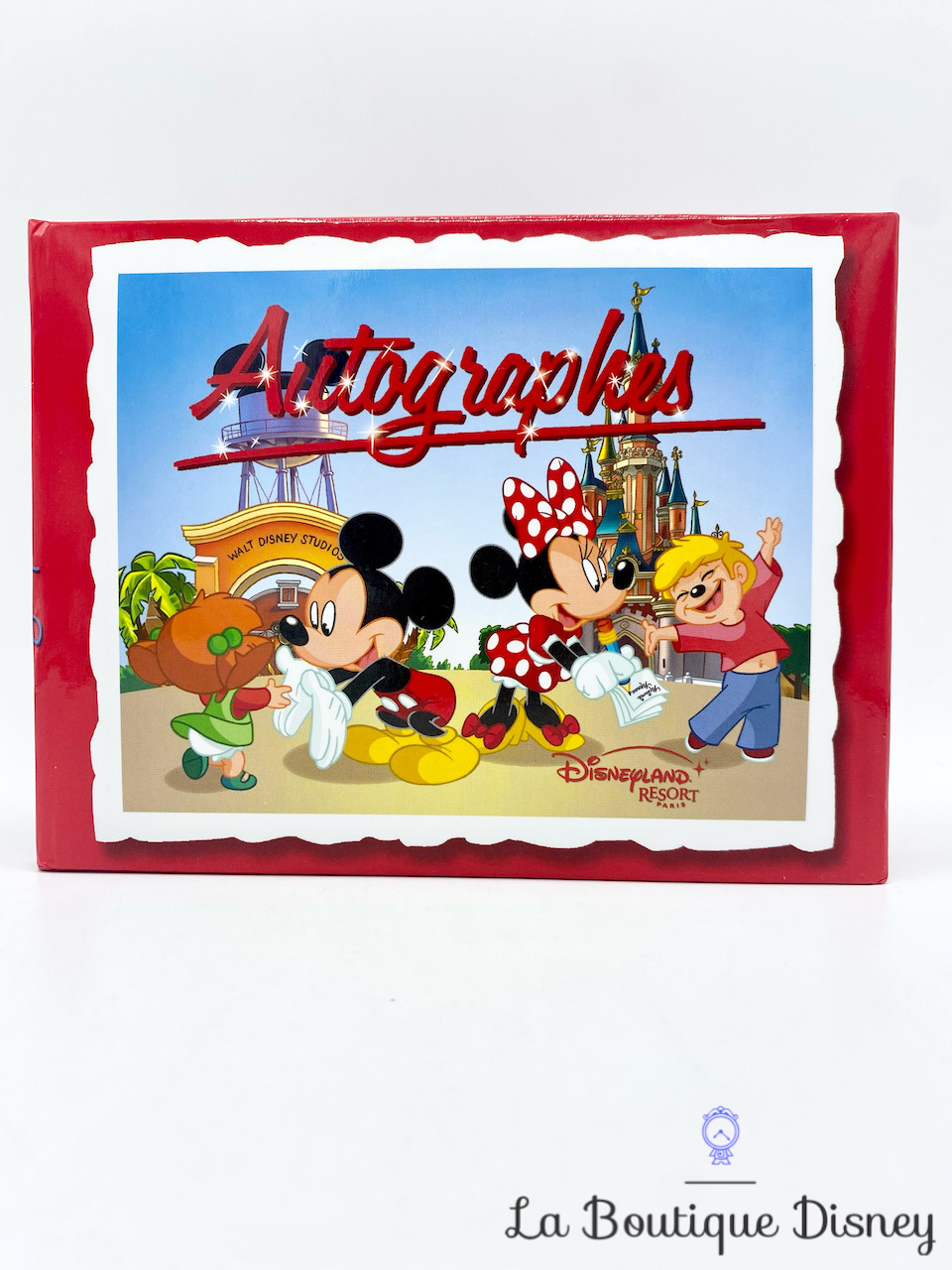 Carnet Autographes Mickey Minnie Mouse Disneyland Paris Walt Disney Studios notes cahier rouge