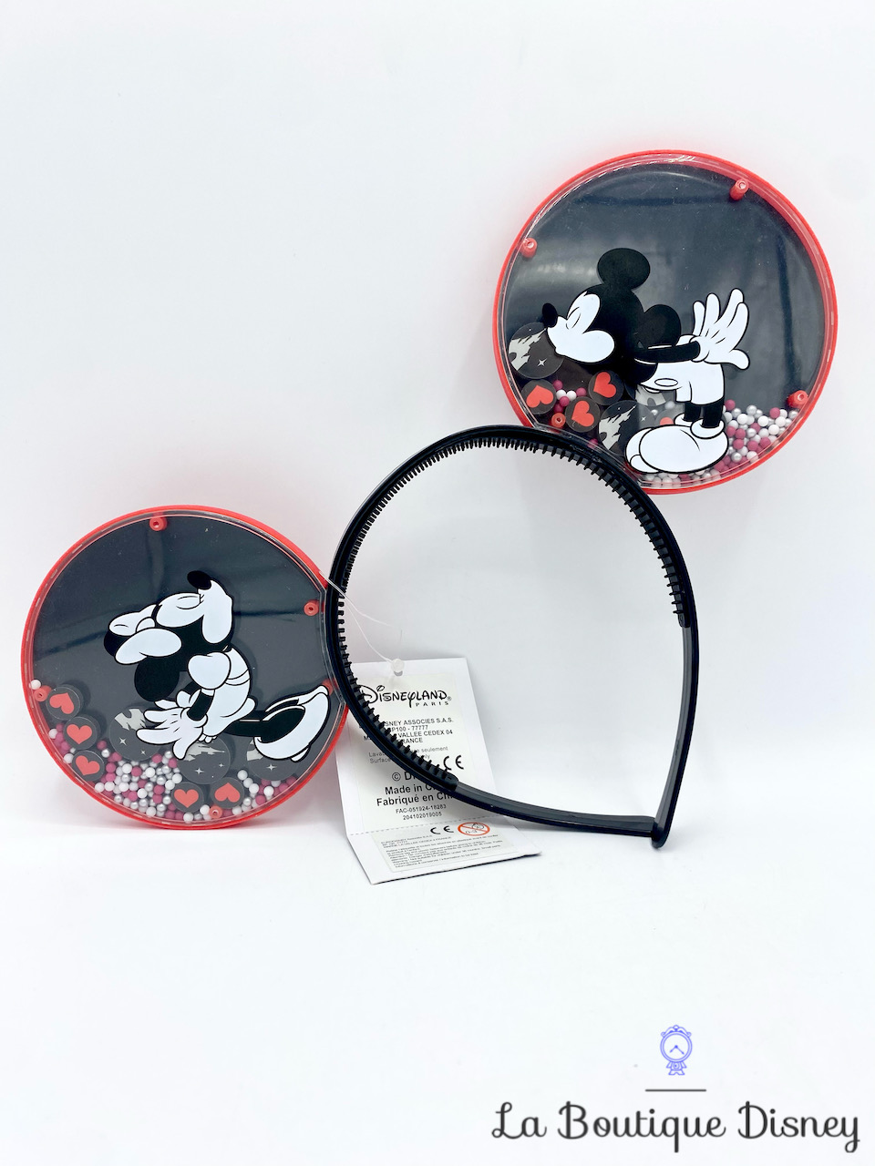 Serre tête Oreilles Mickey Minnie Mouse Love Disneyland Paris ears Disney plastique bille