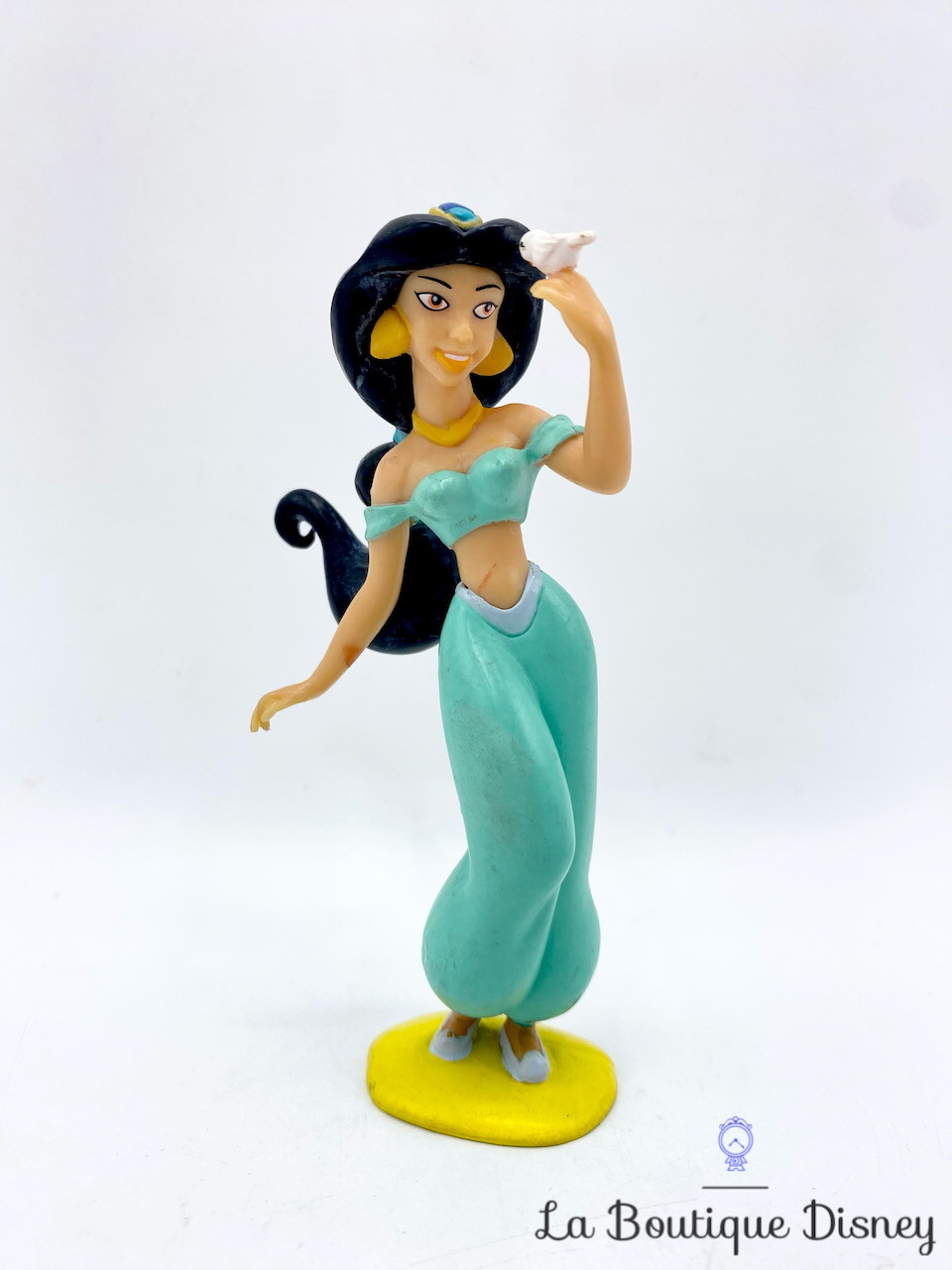 Figurine Jasmine Bullyland Disney Aladdin princesse ensemble bleu oiseau 11 cm