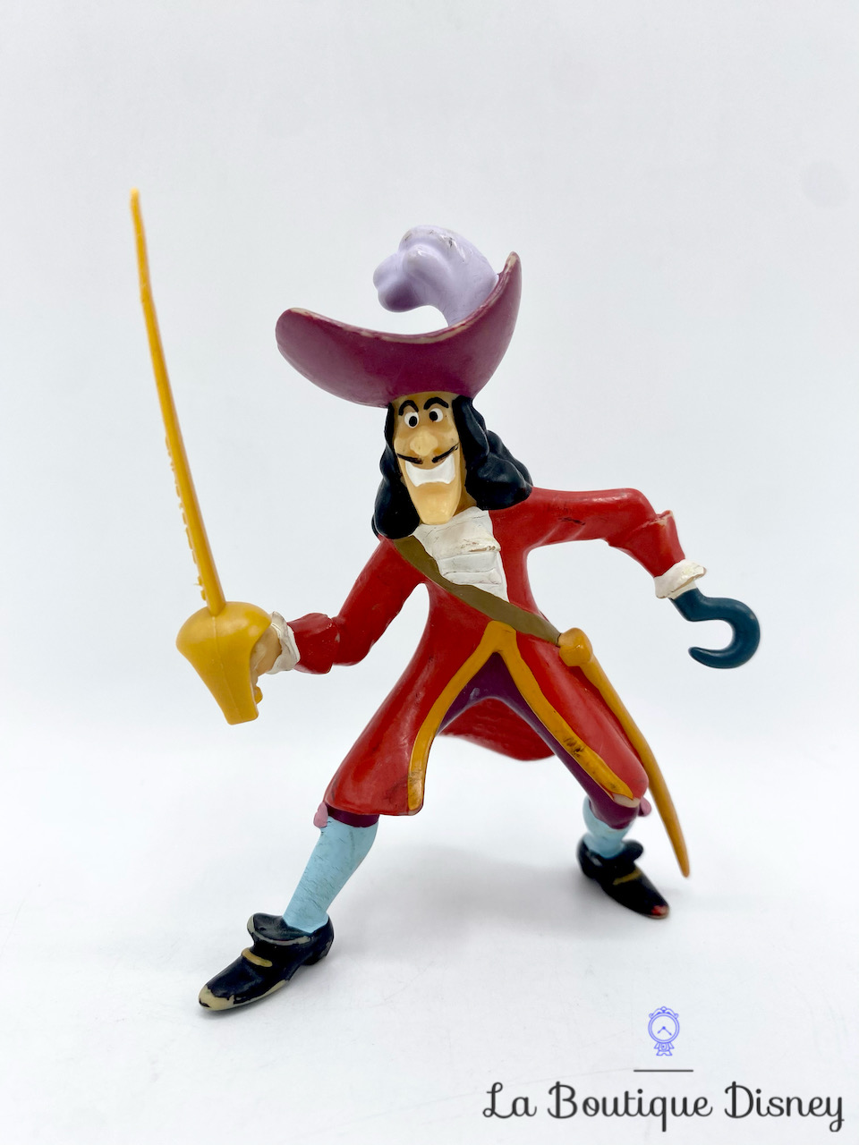 Figurine Capitaine Crochet Bullyland Disney Peter Pan pirate costume rouge 11 cm