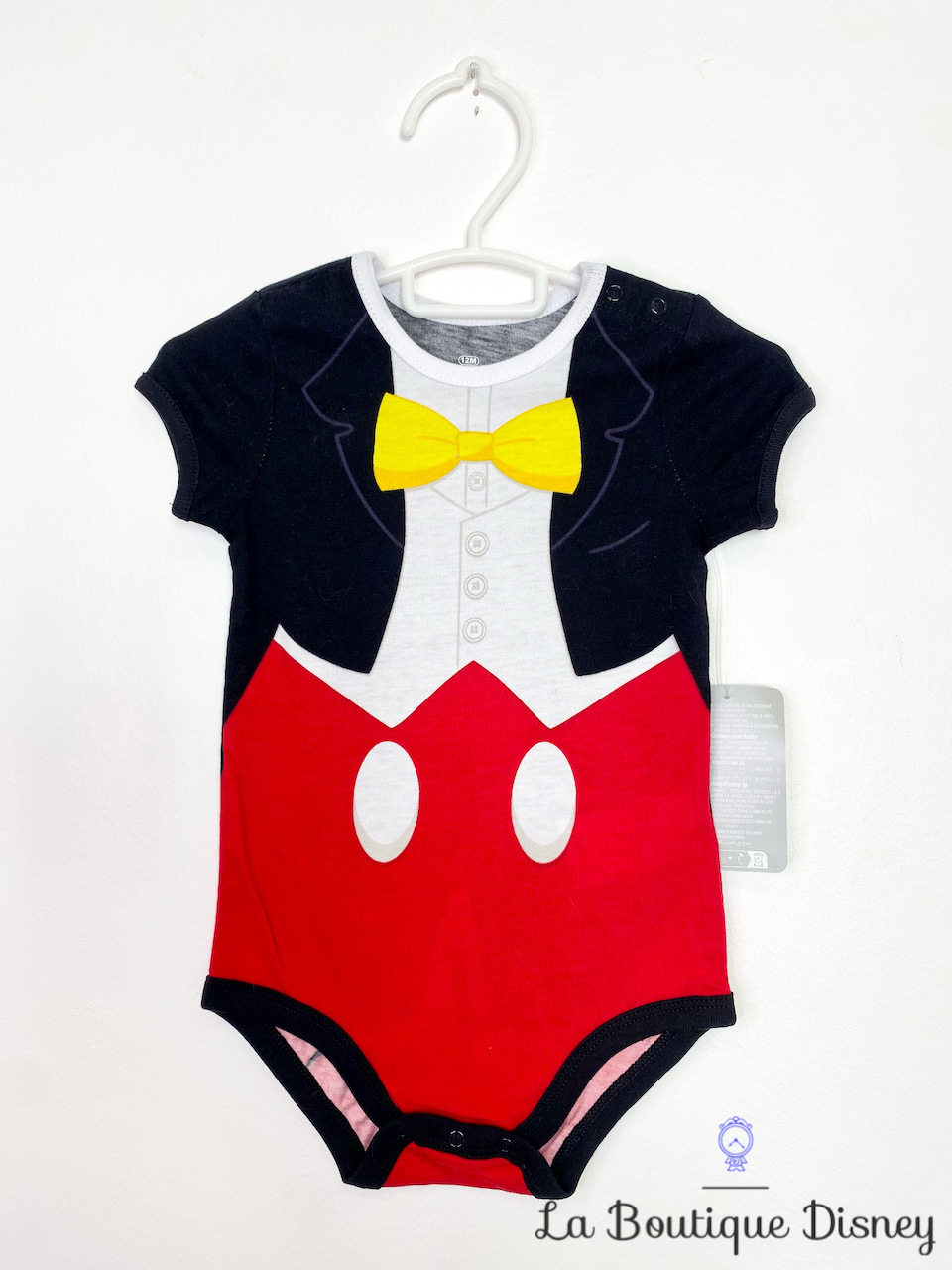Body Mickey Mouse Disneyland Paris Disney taille 12 mois costume rouge noir