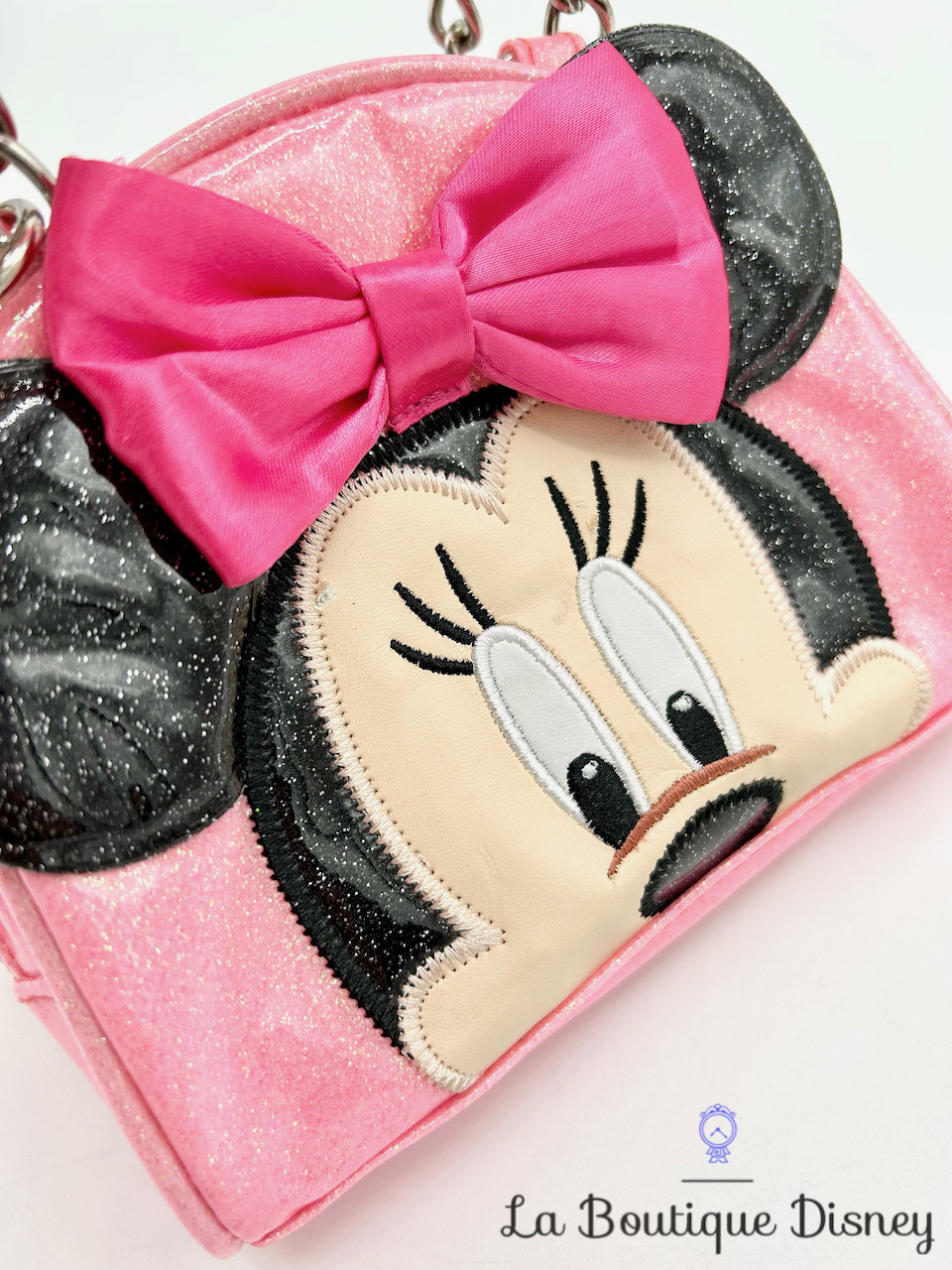 Sac à main Minnie Mouse Disney Store rose paillettes