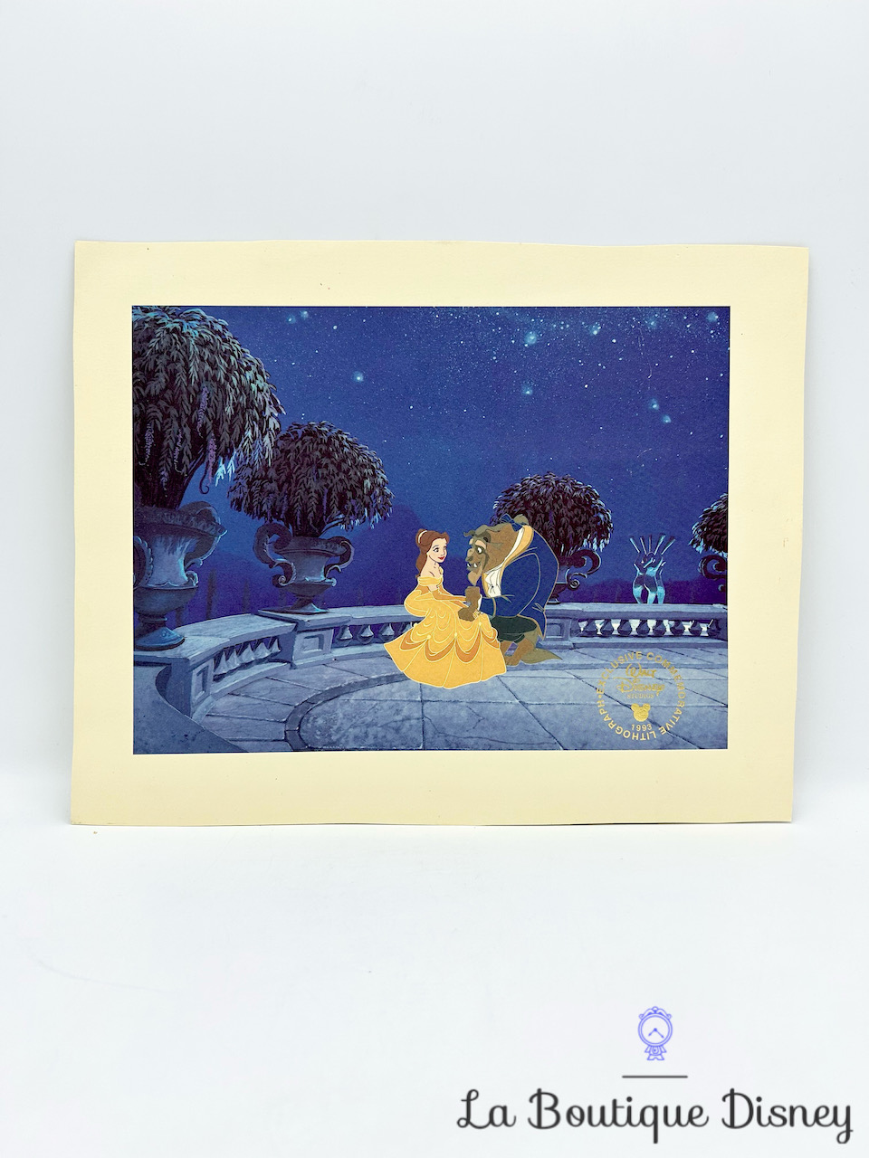 Lithographie La Belle et la Bête Exclusive Commemorative Walt Disney Studios 1993 affiche