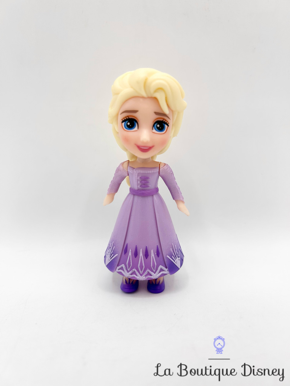 Figurine Mini Poupée Princesse Elsa La reine de Neiges 2 Disney Jakks Pacific robe violette 8 cm