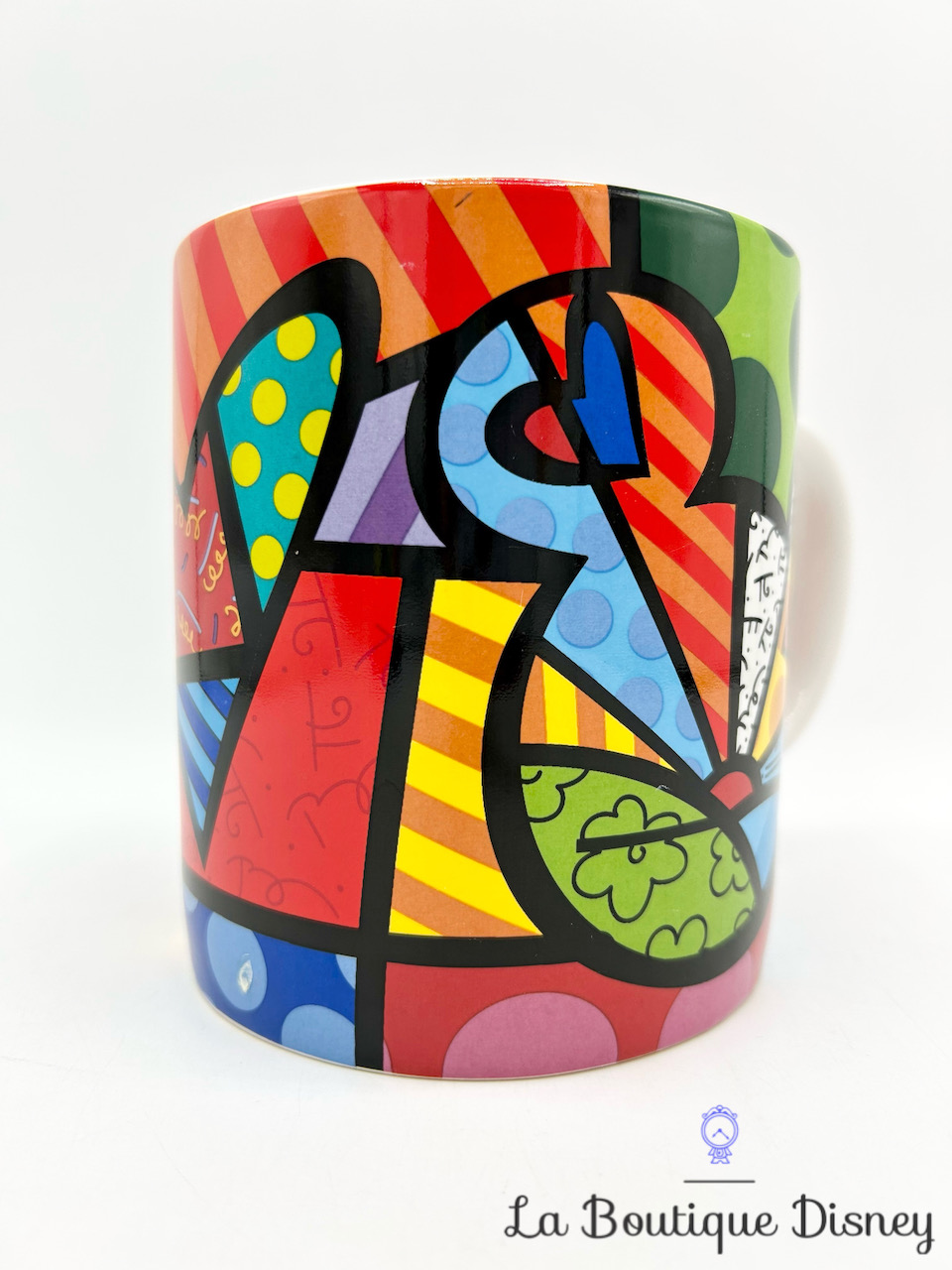 4 Tasses En Porcelaine Tognana 340cc - Design Chic Avec éclaboussures Or - Multicolore
