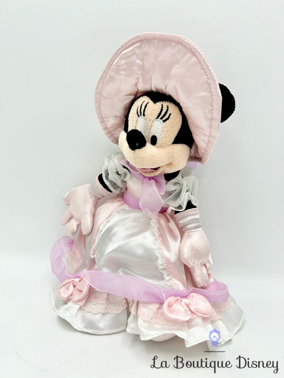 Peluche Minnie Mouse robe époque Disneyland Paris Disney rose vintage 27 cm