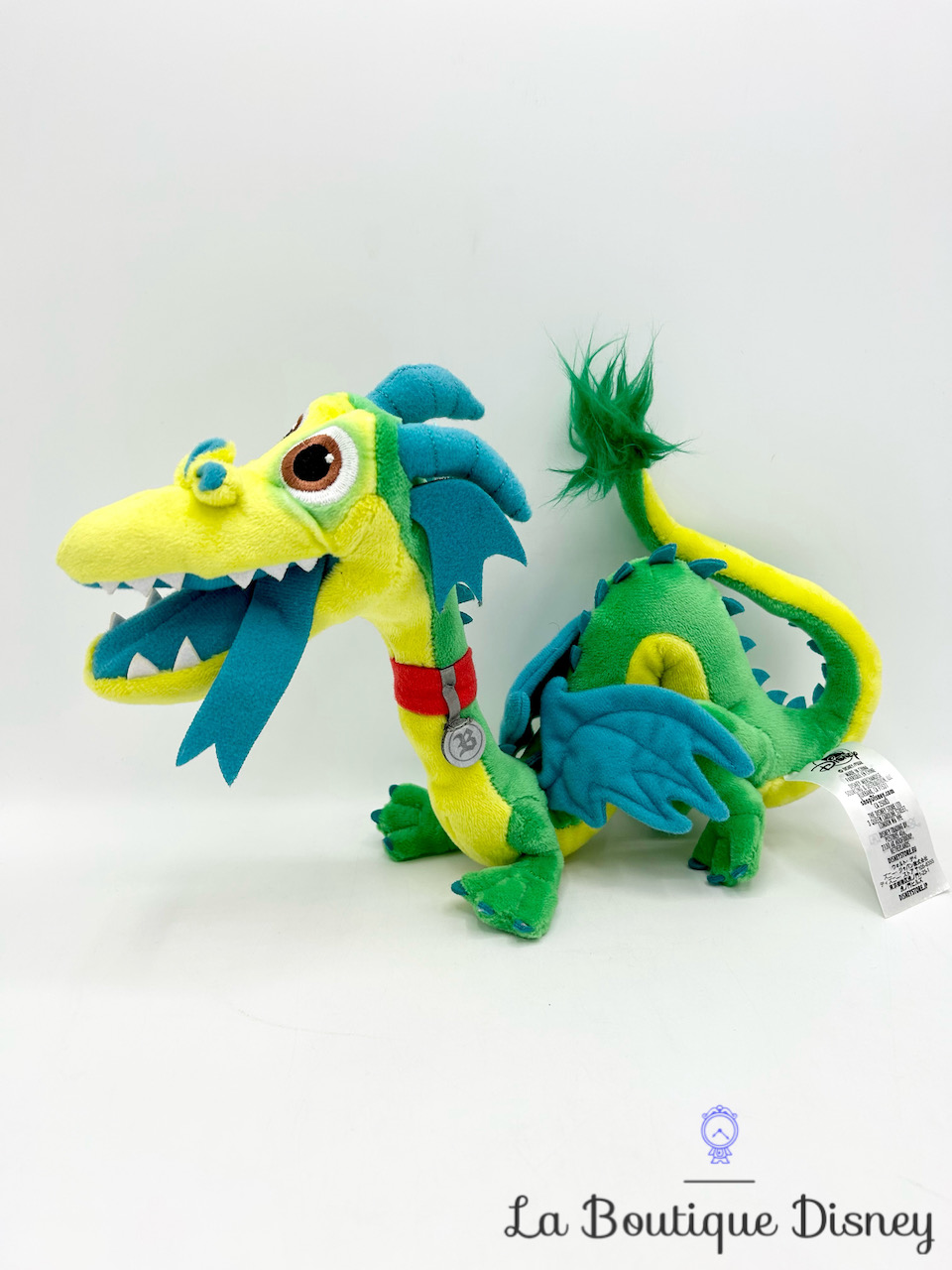 Peluche Blazey En Avant Disney Store 2019 dragon vert bleu jaune 32 cm