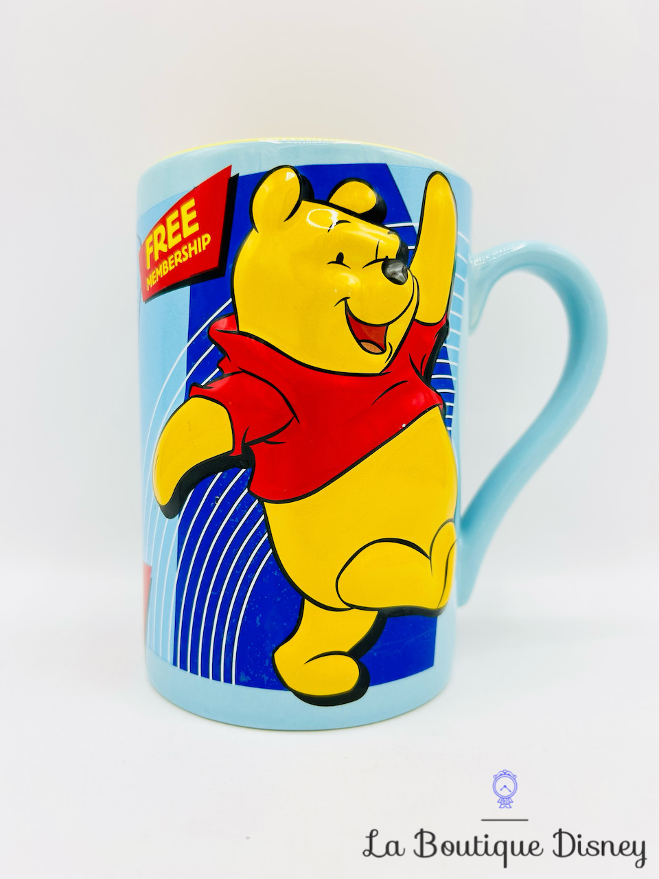 Tasse Winnie l\'ourson The Pooh Bear Club Disney Store Exclusive mug bleu Official Member