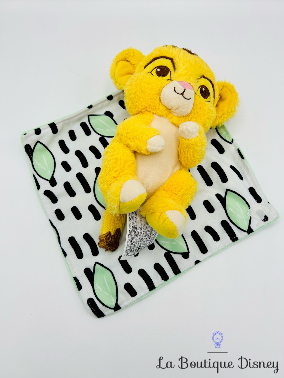 Peluche Simba Roi Lion dans sa couverture Disney Baby, Nicotoy