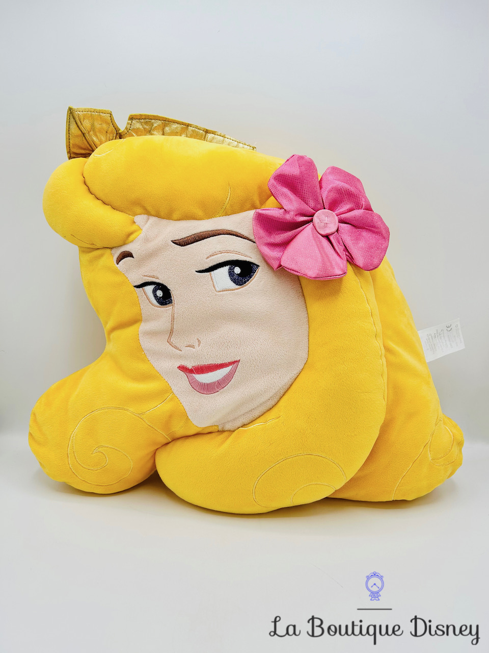 Coussin Aurore La Belle au Bois Dormant Disney Store oreiller princesse visage tête