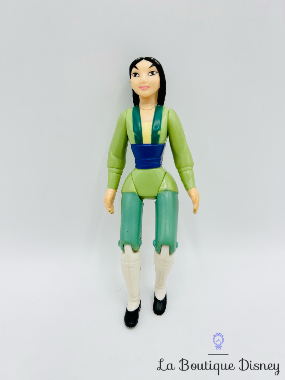 Figurine Mulan Disney McDonald\'s 1998 articulé vert