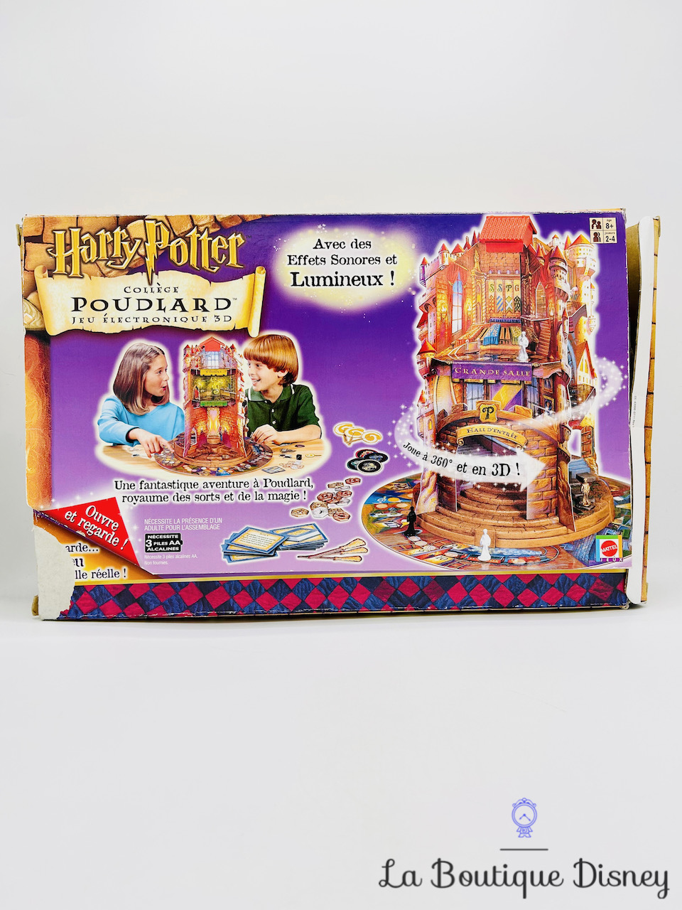 Jeu de société Harry Potter Collège Poudlard Jeu électronique 3D Mattel 2001 RARE COMPLET