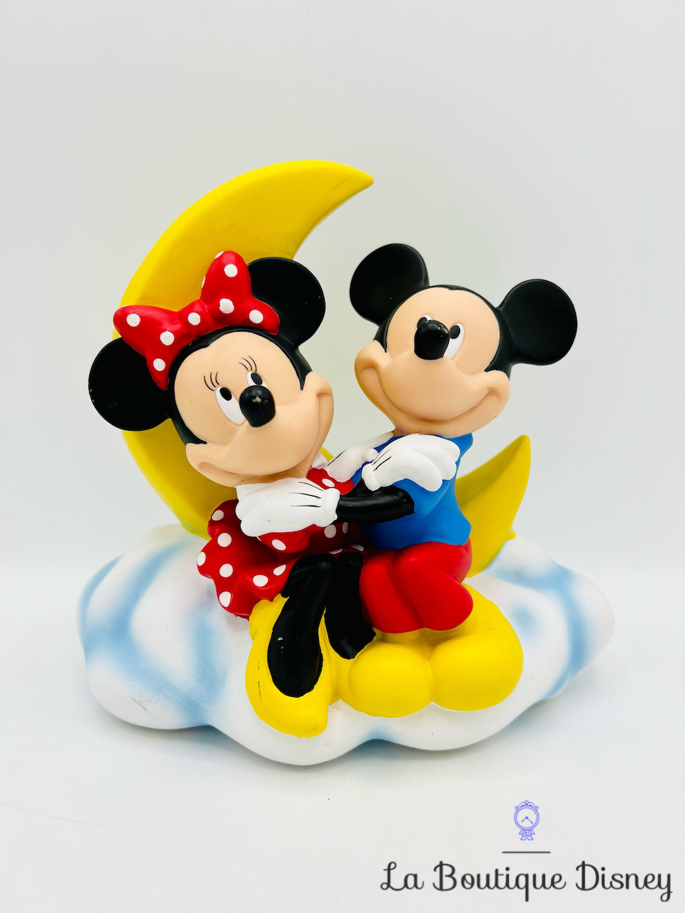 Tirelire Mickey Minnie Lune Disney Bullyland nuage plastique 18 cm