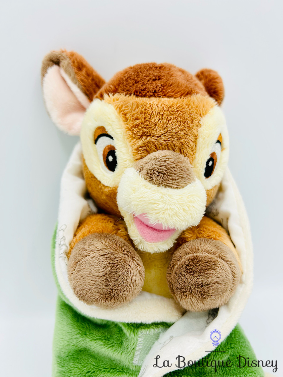 Disney Bambi le faon Peluche couverture vert marron