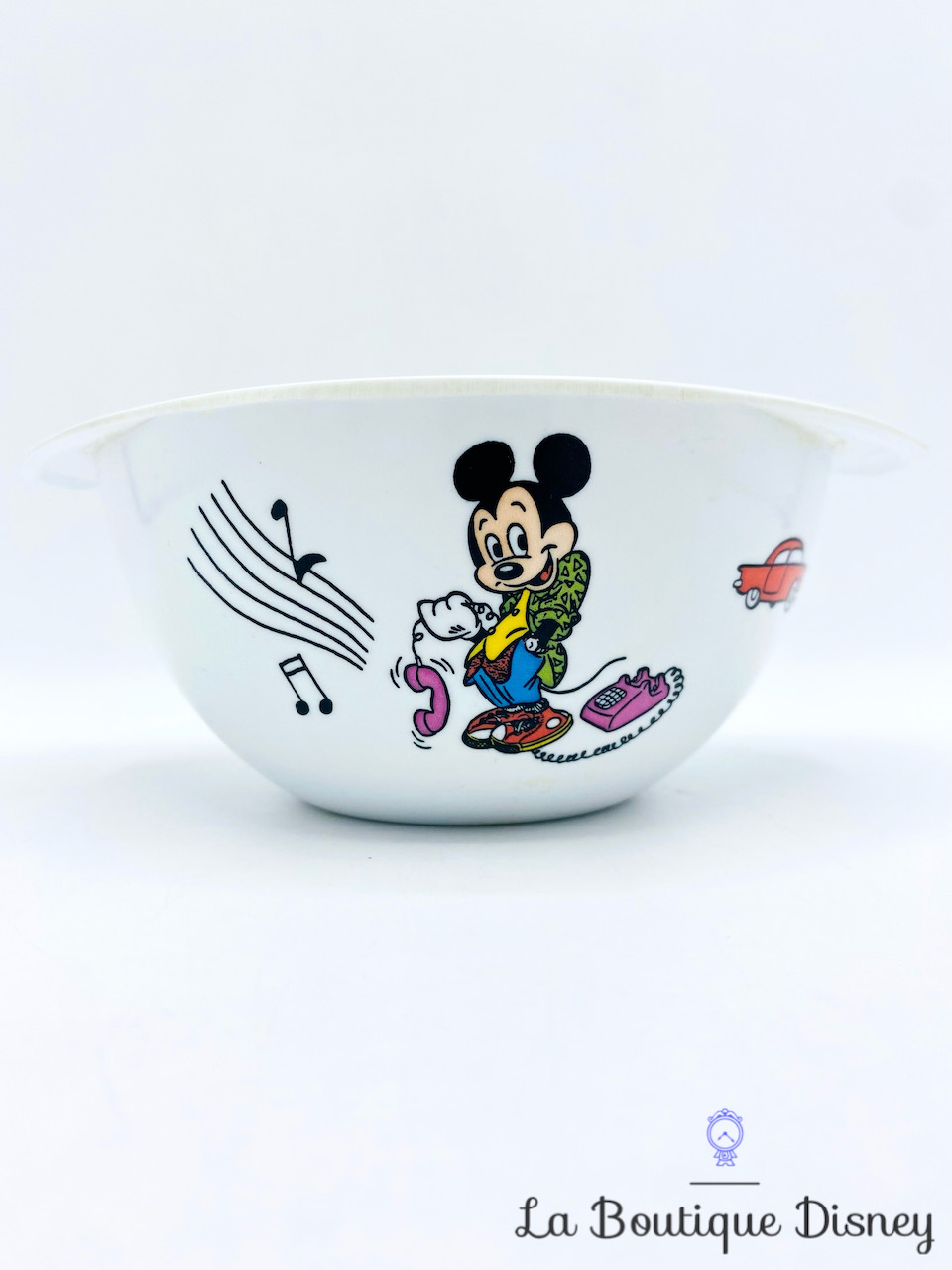 Bol Mickey Minnie musique Disney Plastorex vintage melamine plastique