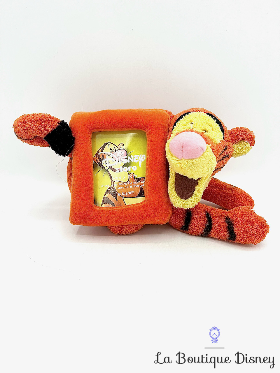 Peluche Cadre Tigrou Disney Store Winnie l\'ourson tigre orange photo 22 cm