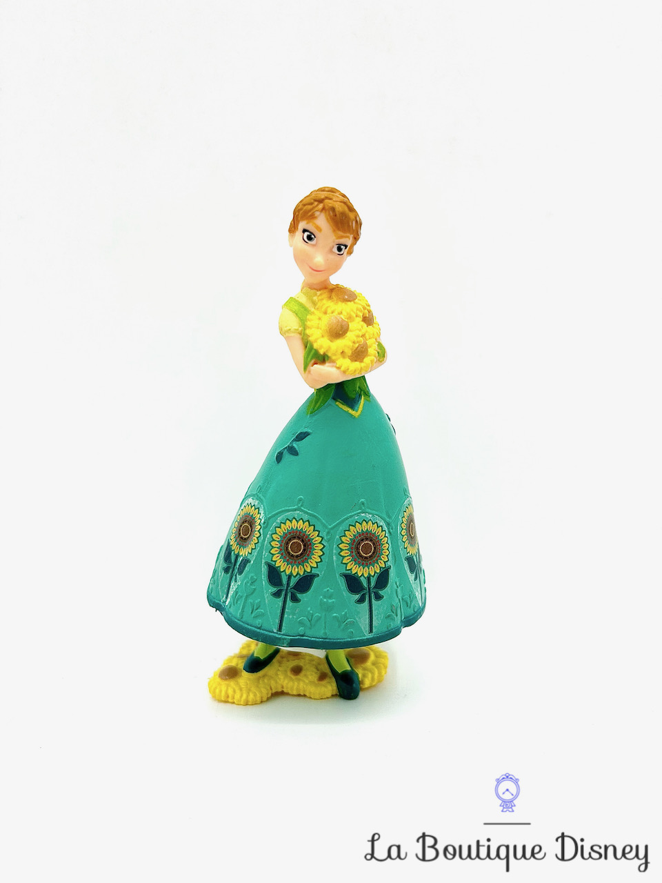 Figurine Anna La reine des Neiges Une fête givrée Bullyland Disney fleur tournesol 10 cm
