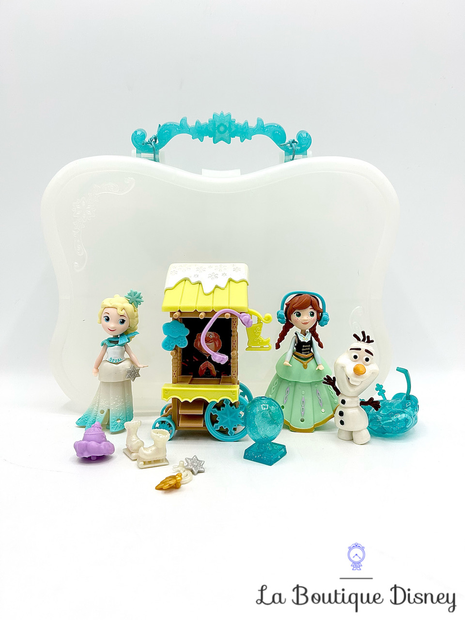 Figurines Little Kingdom La Reine des Neiges Après midi patinage Disney Hasbro Anna Elsa Olaf Hoaken polly