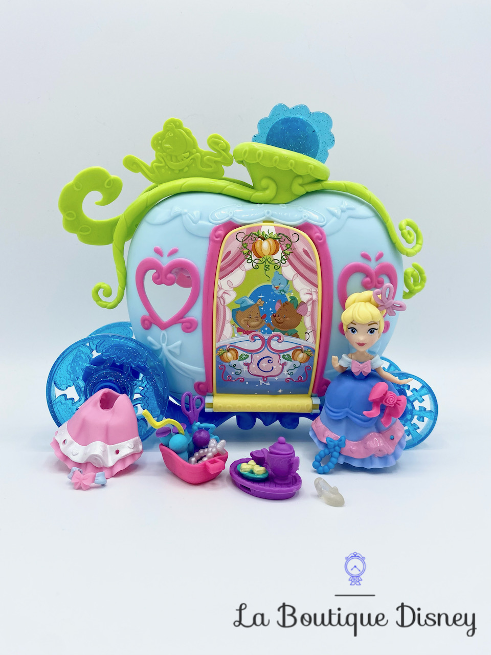 Jouet Figurine Little Kingdom Le carrosse de Cendrillon Disney Princess Hasbro polly clip mini poupée