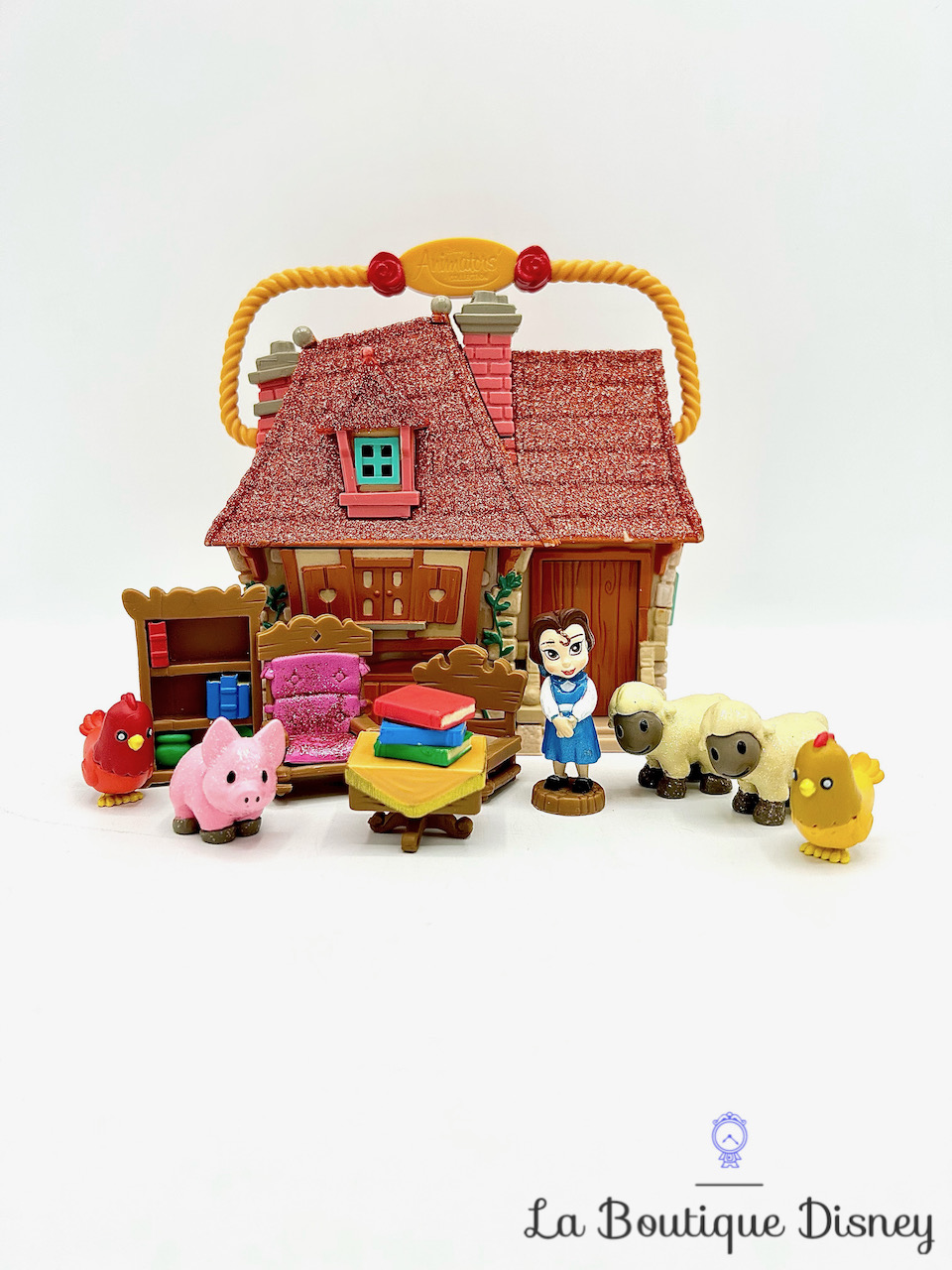 Coffret de jeu Micro Maison Belle La belle et la bête Animators Collection Littles Disney Store 2017 mini figurine