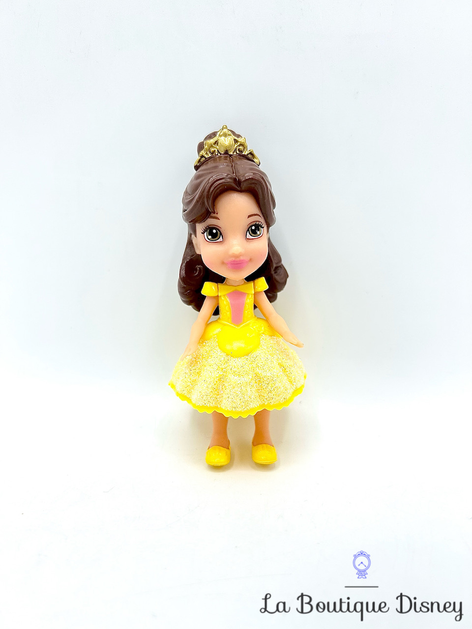 Figurine Mini poupée Princesse Belle La Belle et la Bête Disney Jakks Pacific robe jaune 8 cm