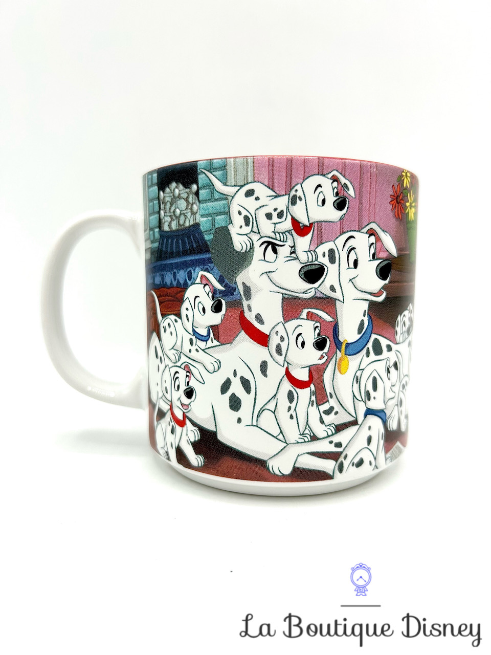 Tasse scène Les 101 Dalmatiens Disney Store mug Walt Disney Classics 2008 scène films chiens télévision