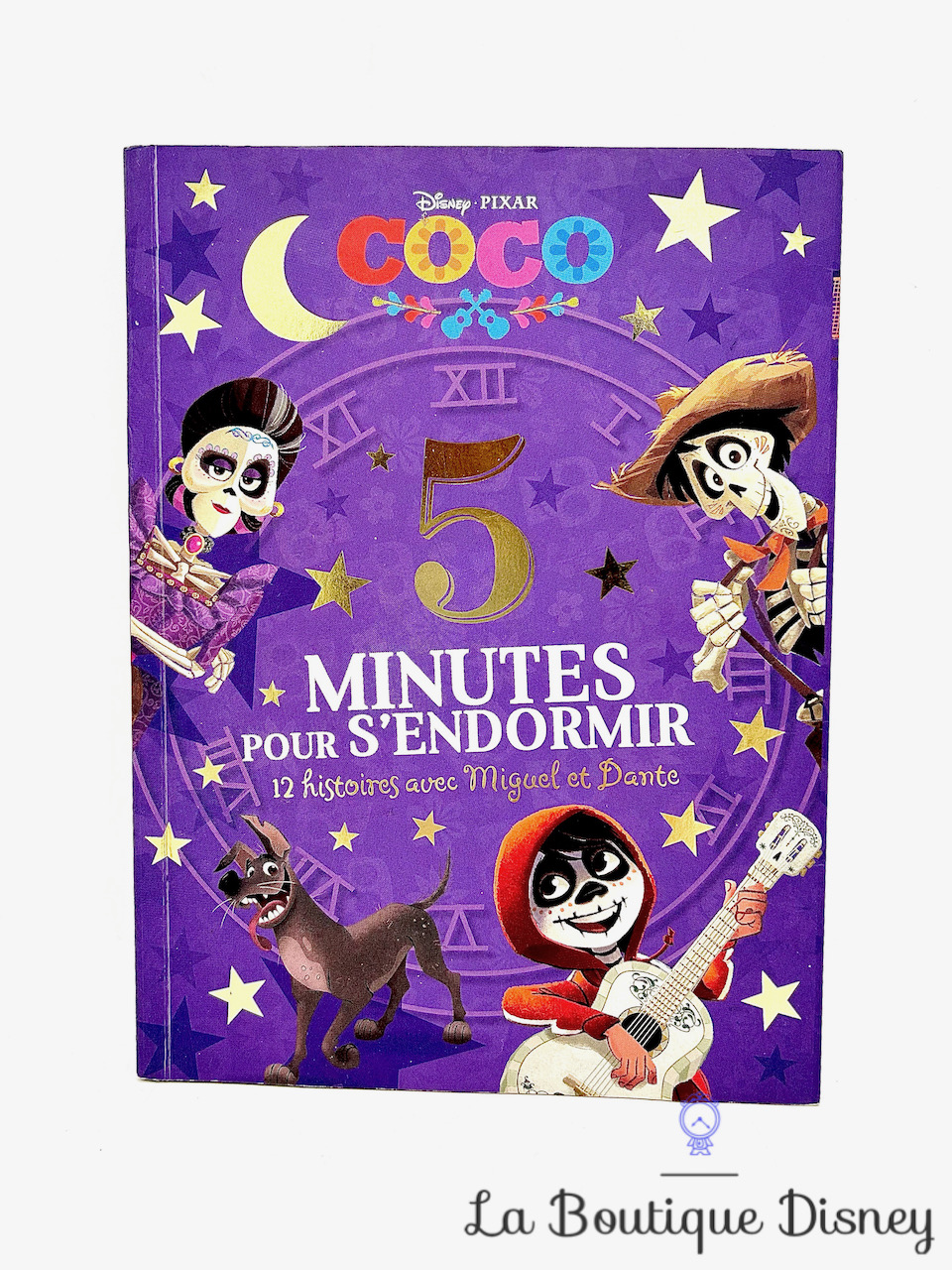 Livre 5 Minutes pour s\'endormir Coco 12 histoires avec Miguel et Dante Disney Pixar Hachette Jeunesse