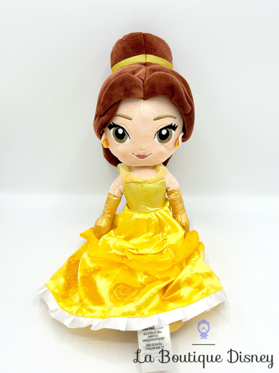 Poupée chiffon Belle La Belle et la Bête Disney Store 2022 ShopDisney peluche princesse robe jaune 36 cm