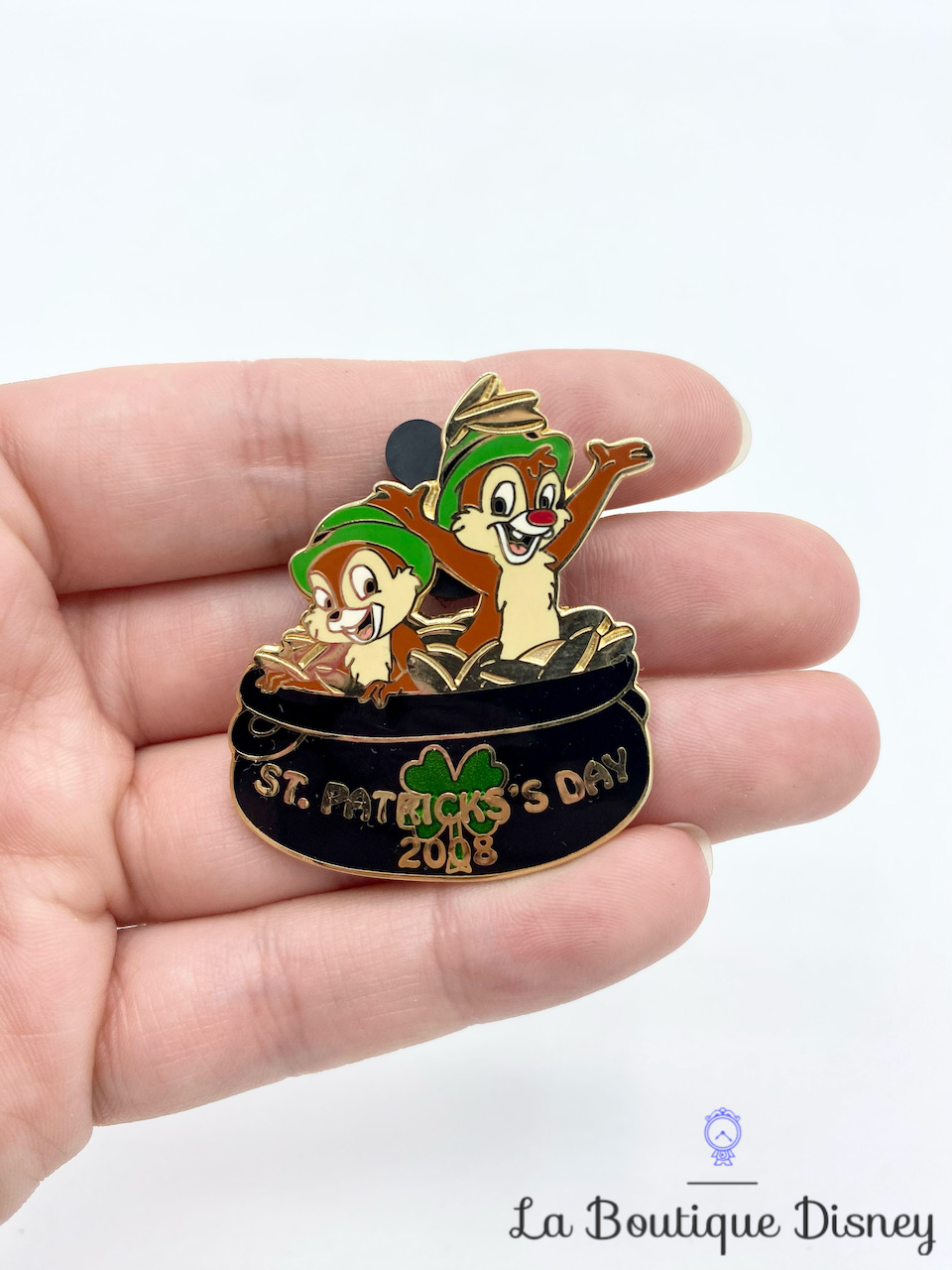 Pin-Chip-and-Dale-St-Patrick's-Day-2008-Edition-Limitée-300-Disney-Soda-Fountain-Tic-et-Tac-60638