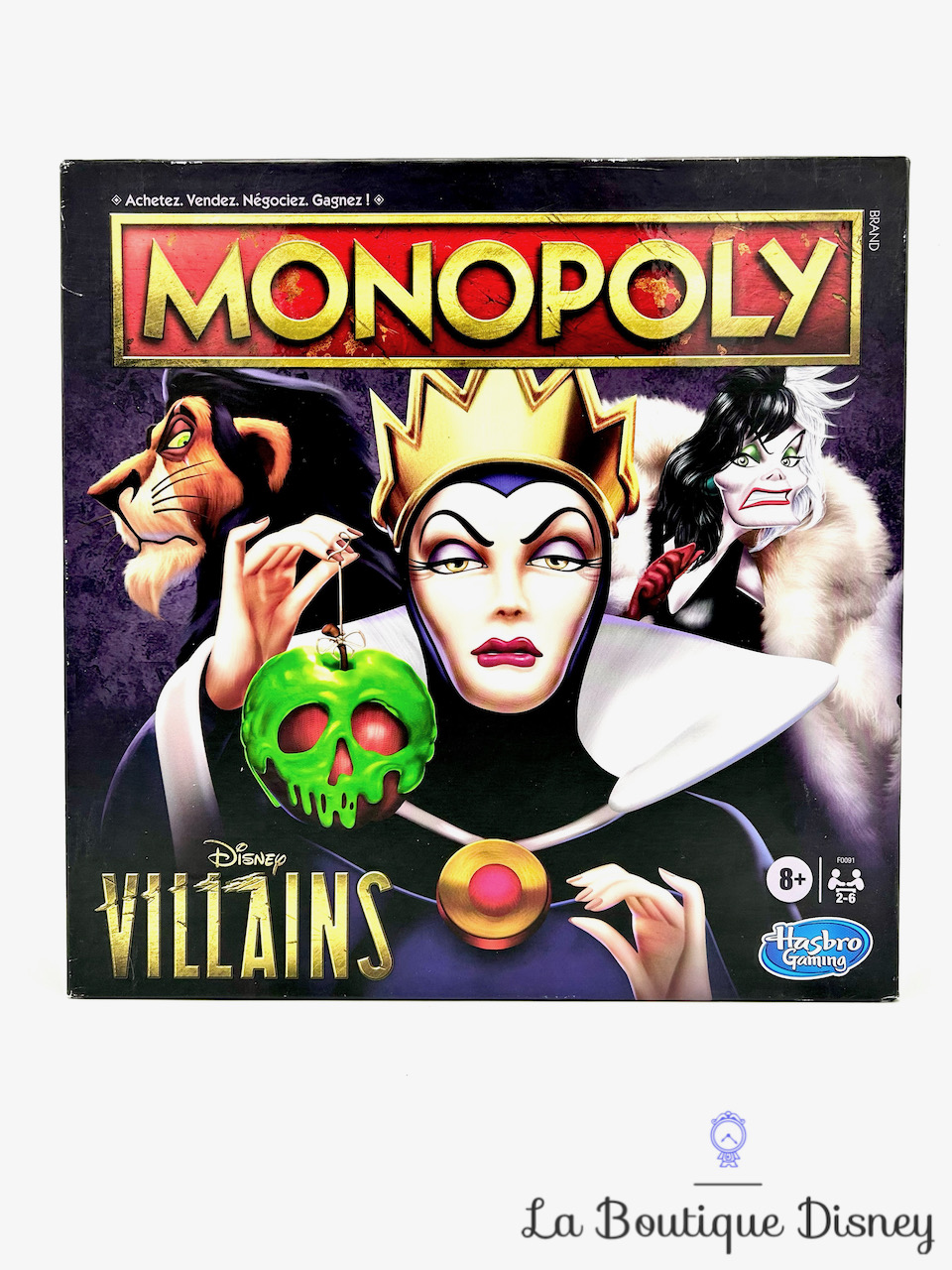 Jeu de société Monopoly Villains Disney Hasbro Gaming méchants