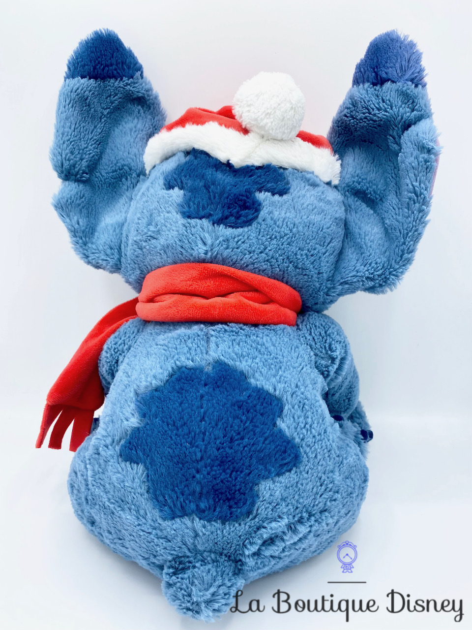 Peluche Stitch DISNEYLAND PARIS Père Noël écharpe et gants 38 cm 