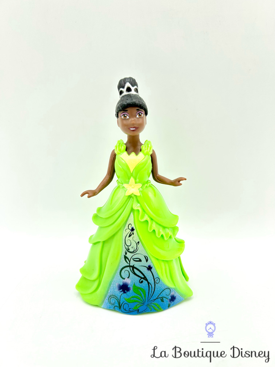 Figurine Magiclip Tiana La princesse et la grenouille Disney Mattel polly clip robe verte