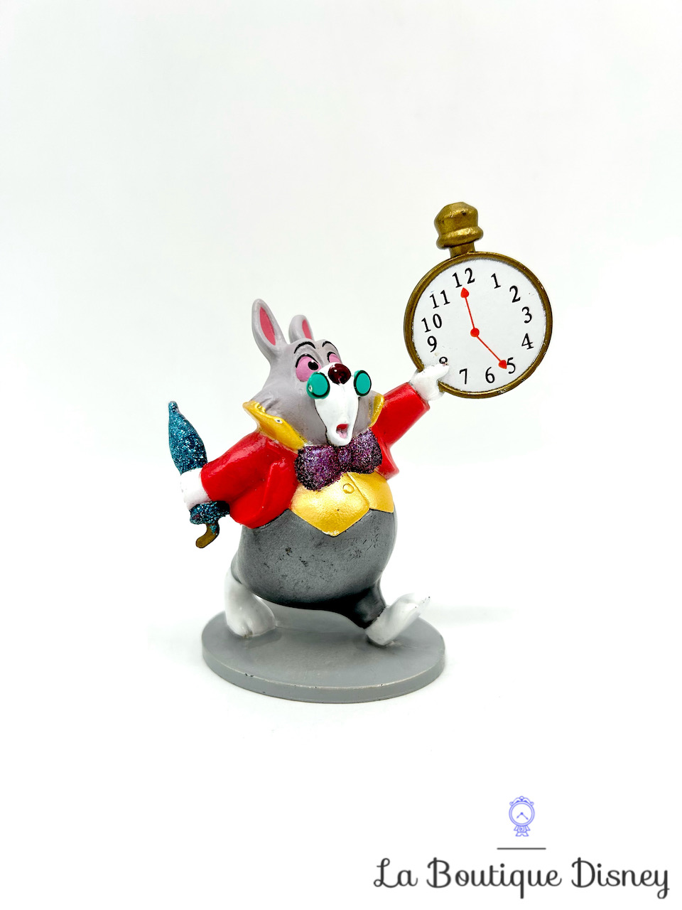 Figurine Lapin Blanc Disney Store Playset Alice au pays des Merveilles paillettes