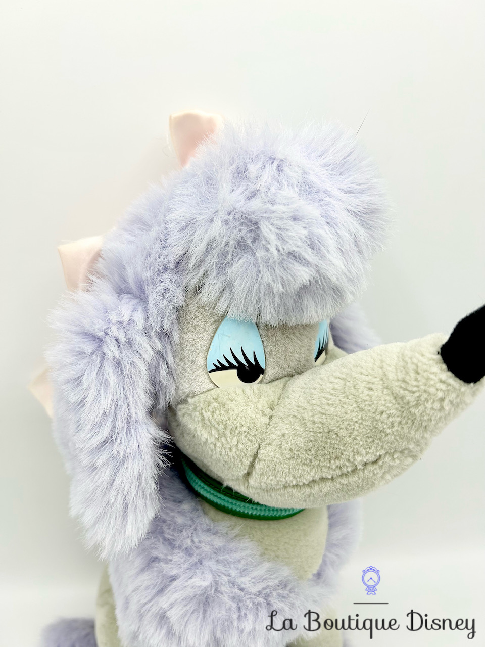 peluche-georgette-oliver-et-compagnie-disney-1989-chien-caniche-violet-rose-1