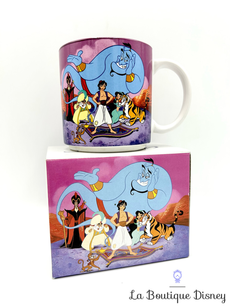 Tasse scène Aladdin The Walt Disney Company Japan mug scène film violet palais Agrabah