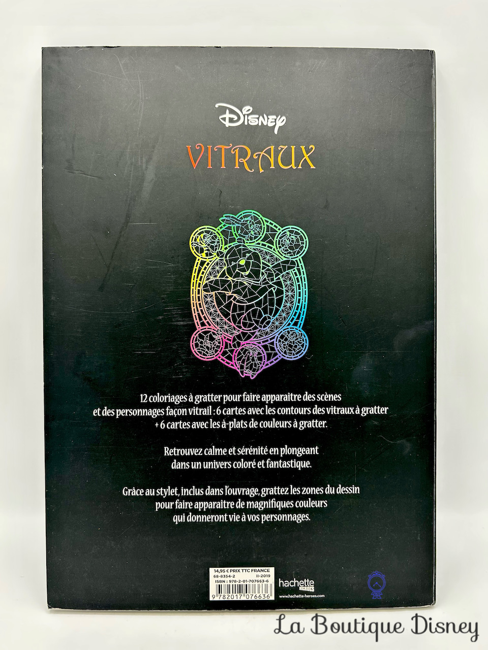 Livre Coloriage Vitraux Cartes Magiques à gratter Disney Hachette Heroes -  Activités manuelles et fournitures - La Boutique Disney